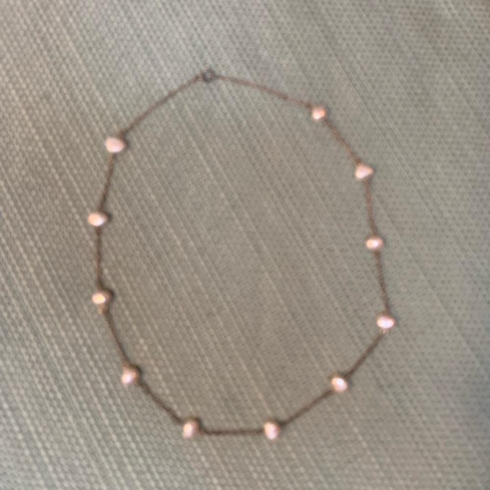 Genuine Freshwater Pearl Necklace 16” Diameter
